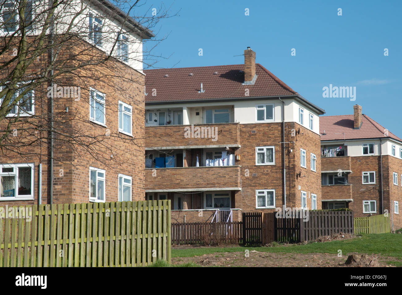 Housing association property in the Wythenshawe district of Manchester. Stock Photo