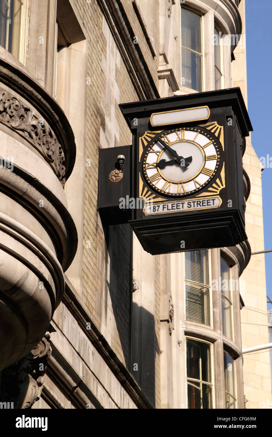 Clock at Romanian Orthodox Church Fleet Street London Stock Photo