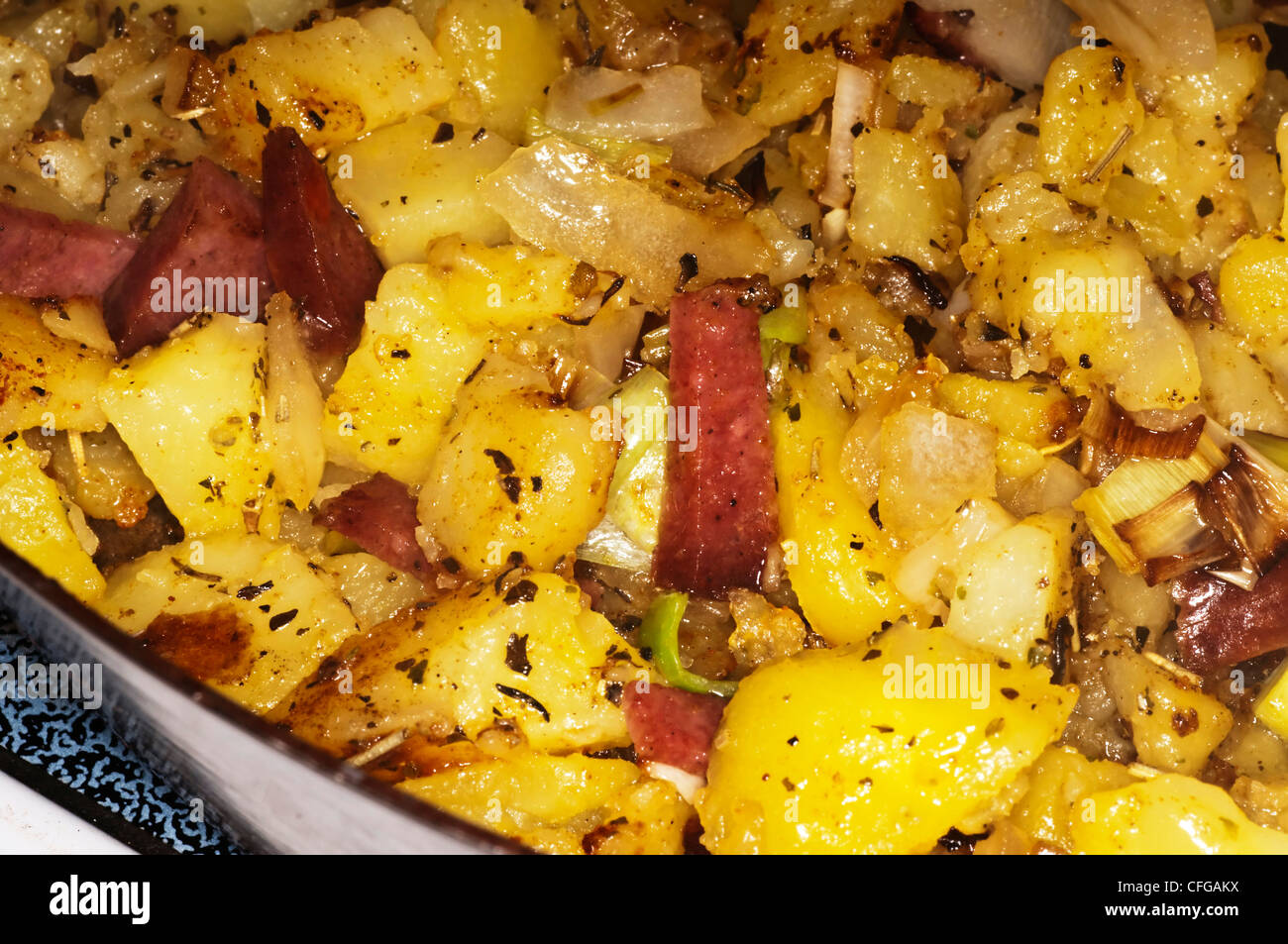 baked potatoes Stock Photo