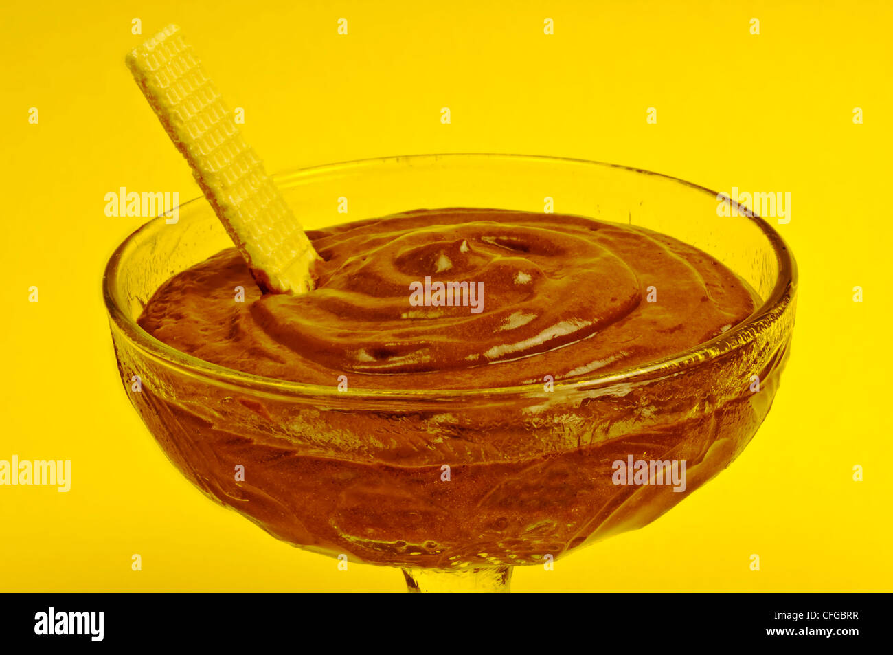 chocolate pudding Stock Photo
