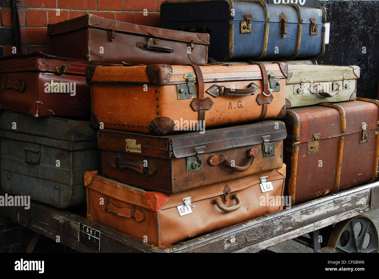 trunks and suitcases