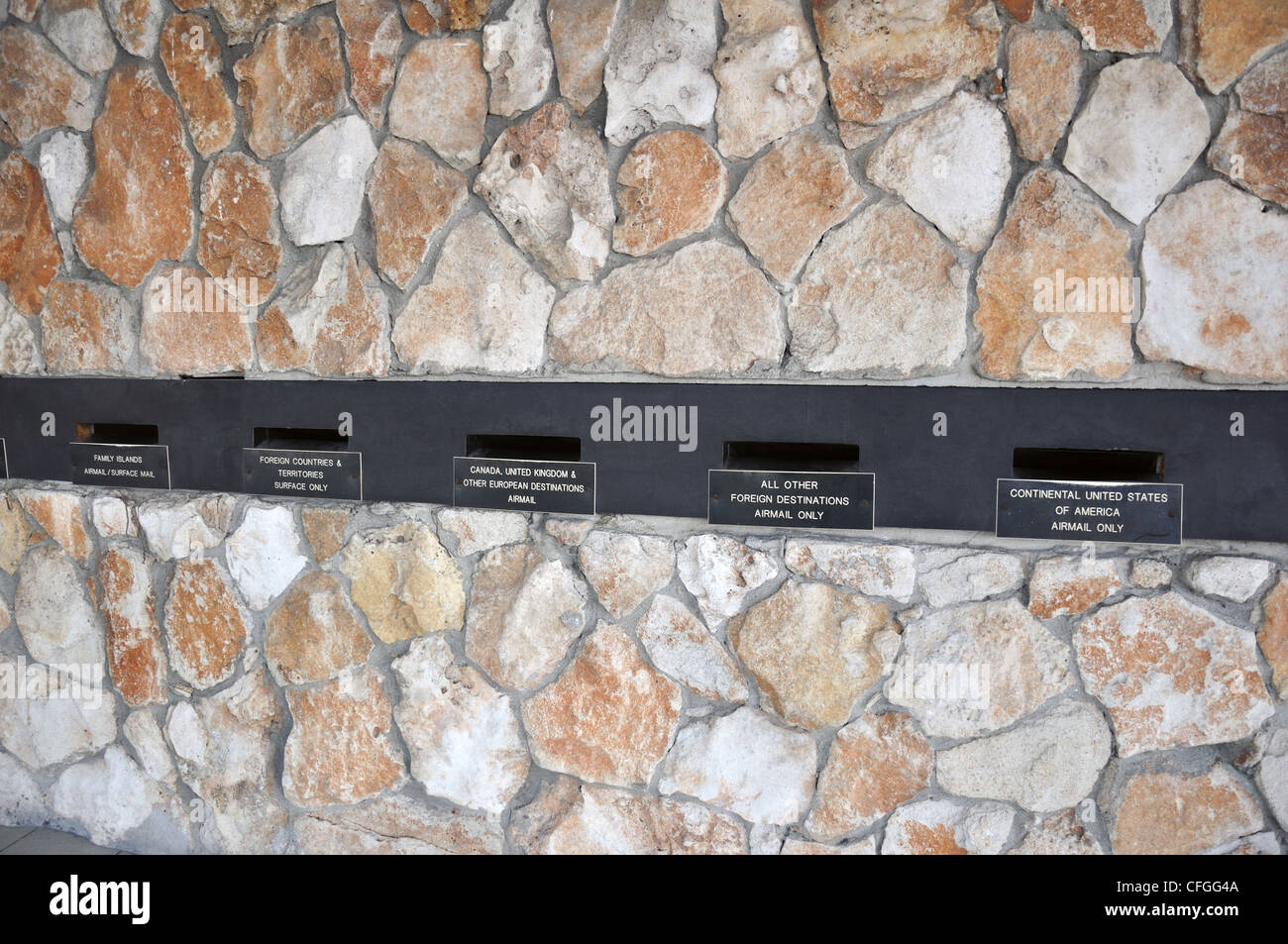 Letter boxes, Nassau, Bahamas Stock Photo Alamy