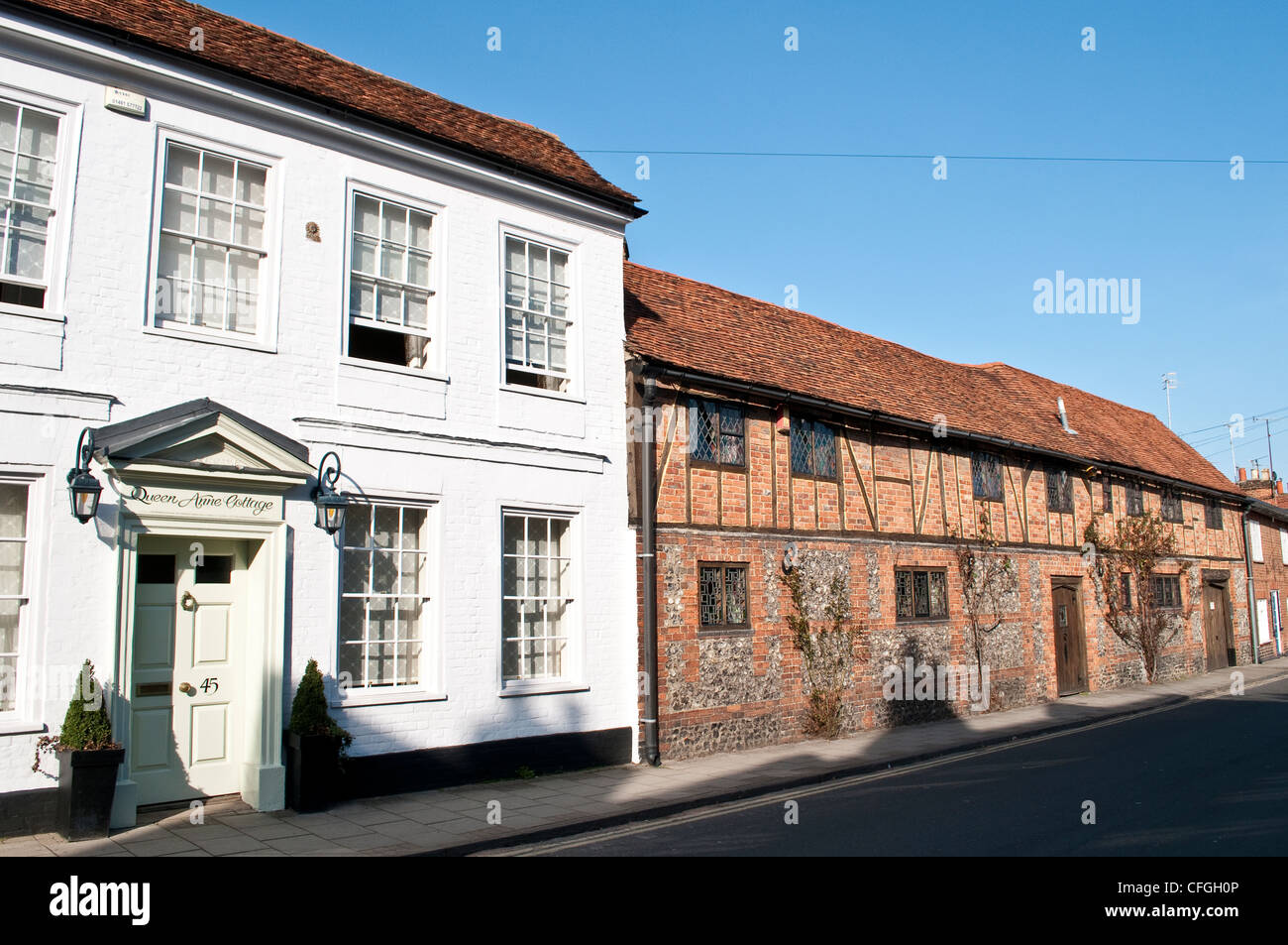 and Tudor houses, HenleyonThames, Oxfordshire, England, UK