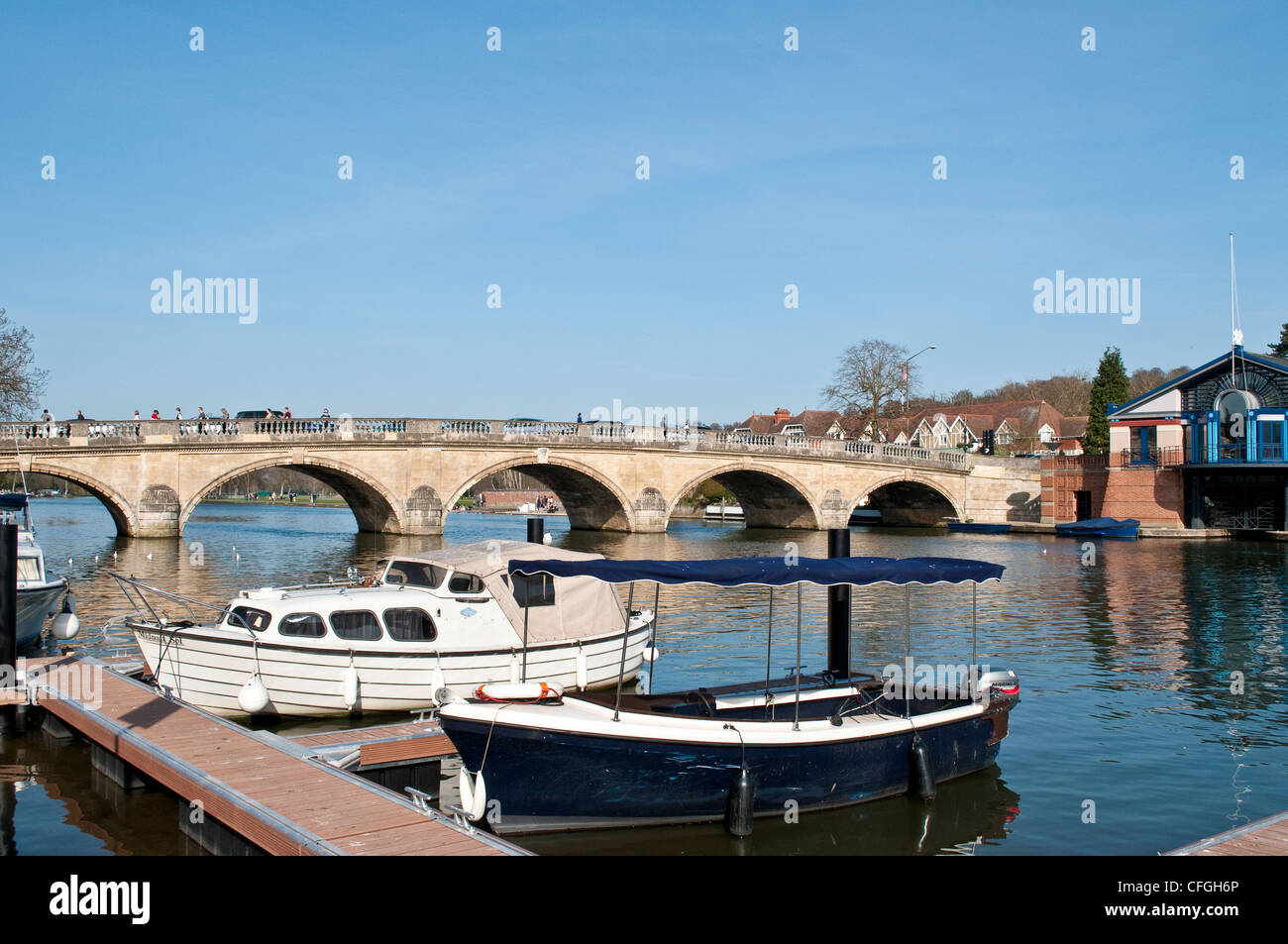 Henly bridge, Henley-on-Thames, Oxfordshire, England, UK Stock Photo