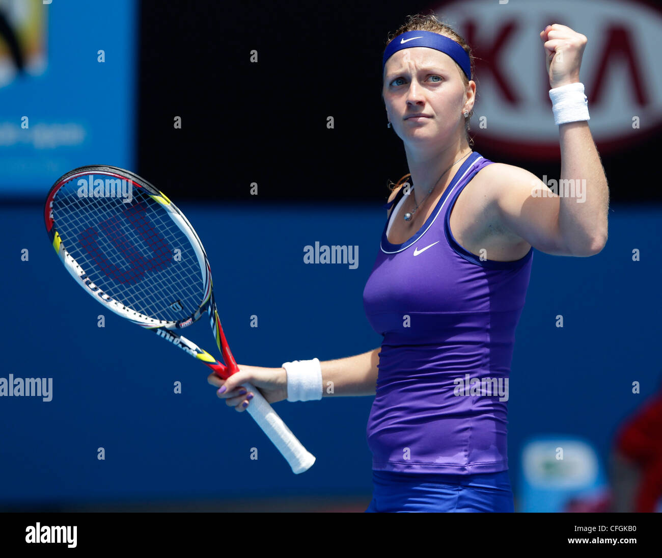 Petra Kvitova (CZE) at the Australian Open 2012, ITF Grand Slam Tennis  Tournament, Melbourne Park,Australia Stock Photo - Alamy