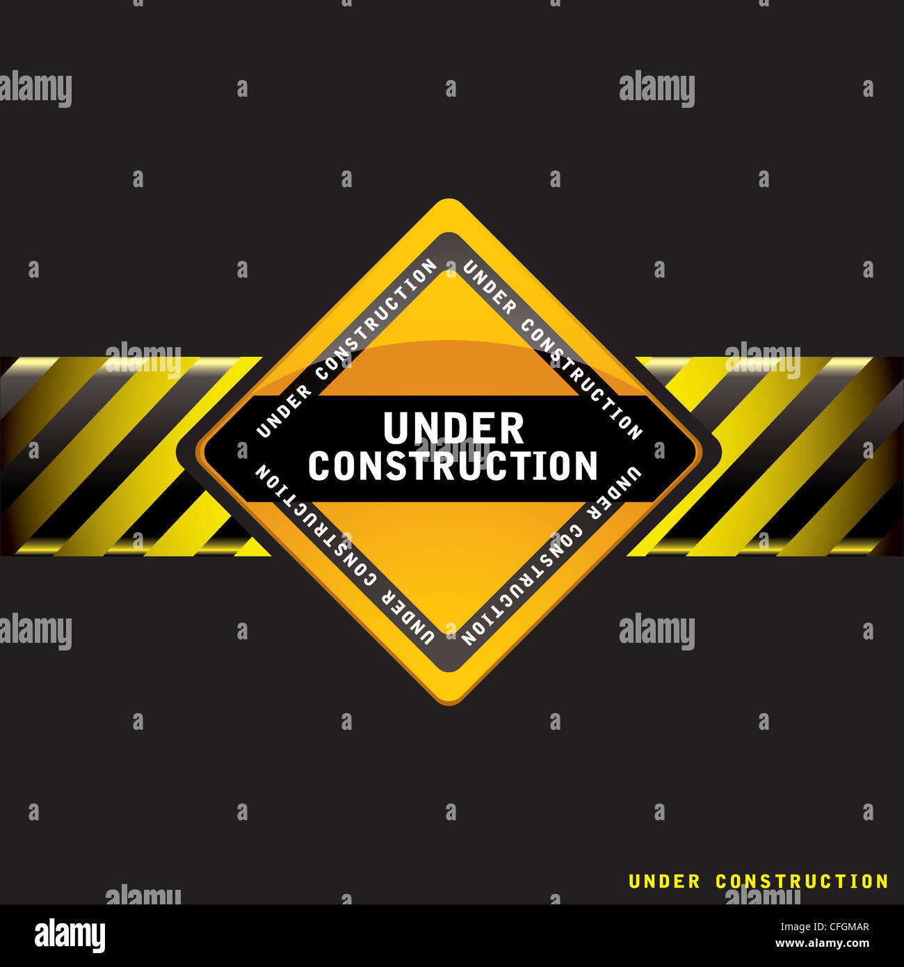 Black under construction background with copy space ideal web site ...