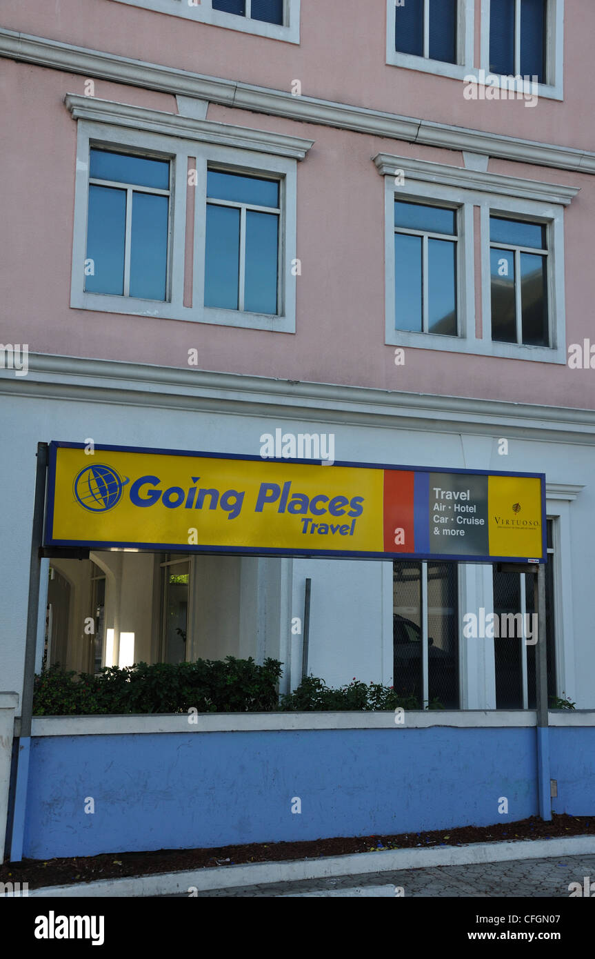 Travel agency, Nassau, Bahamas Stock Photo Alamy