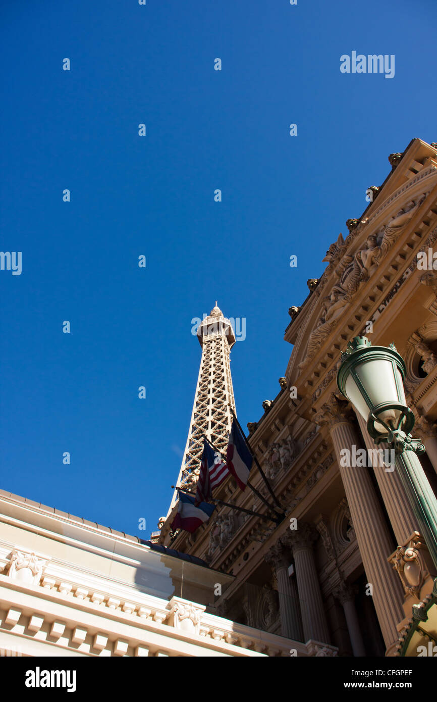 the eiffel tower at the Paris hotel and casino,las vegas,usa Stock Photo