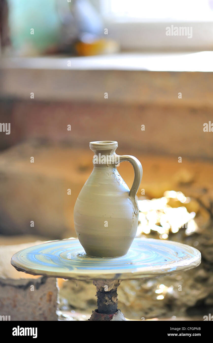 making of a ceramic vase Stock Photo Alamy