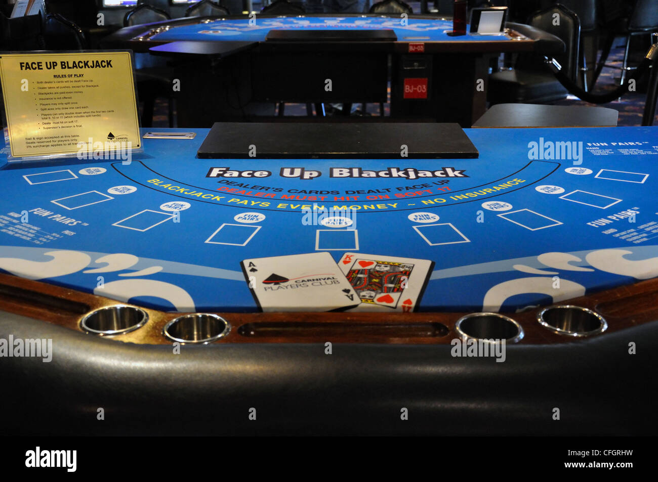 Cruise ship casino Stock Photo