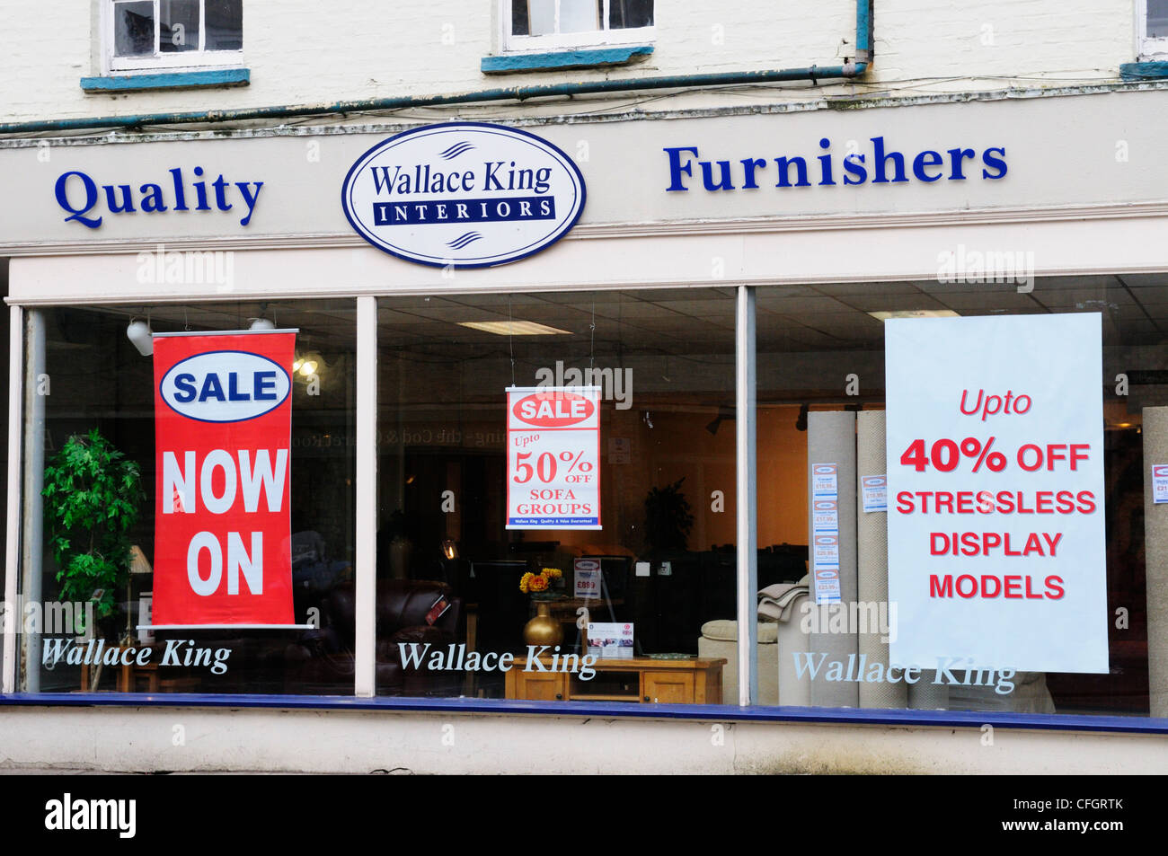 Wallace King Furniture Store, King Street, Cambridge, England, UK Stock Photo