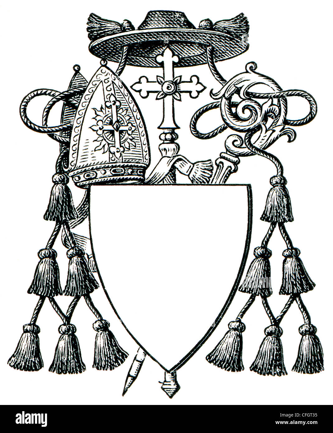 Coat of arms of the The Roman Catholic Church Stock Photo Alamy