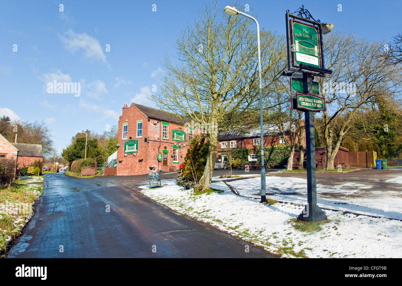 Park Gate Inn Castle Ring Cannock Chase AONB (area of outstanding natural beauty) in Staffordshire England UK Stock Photo