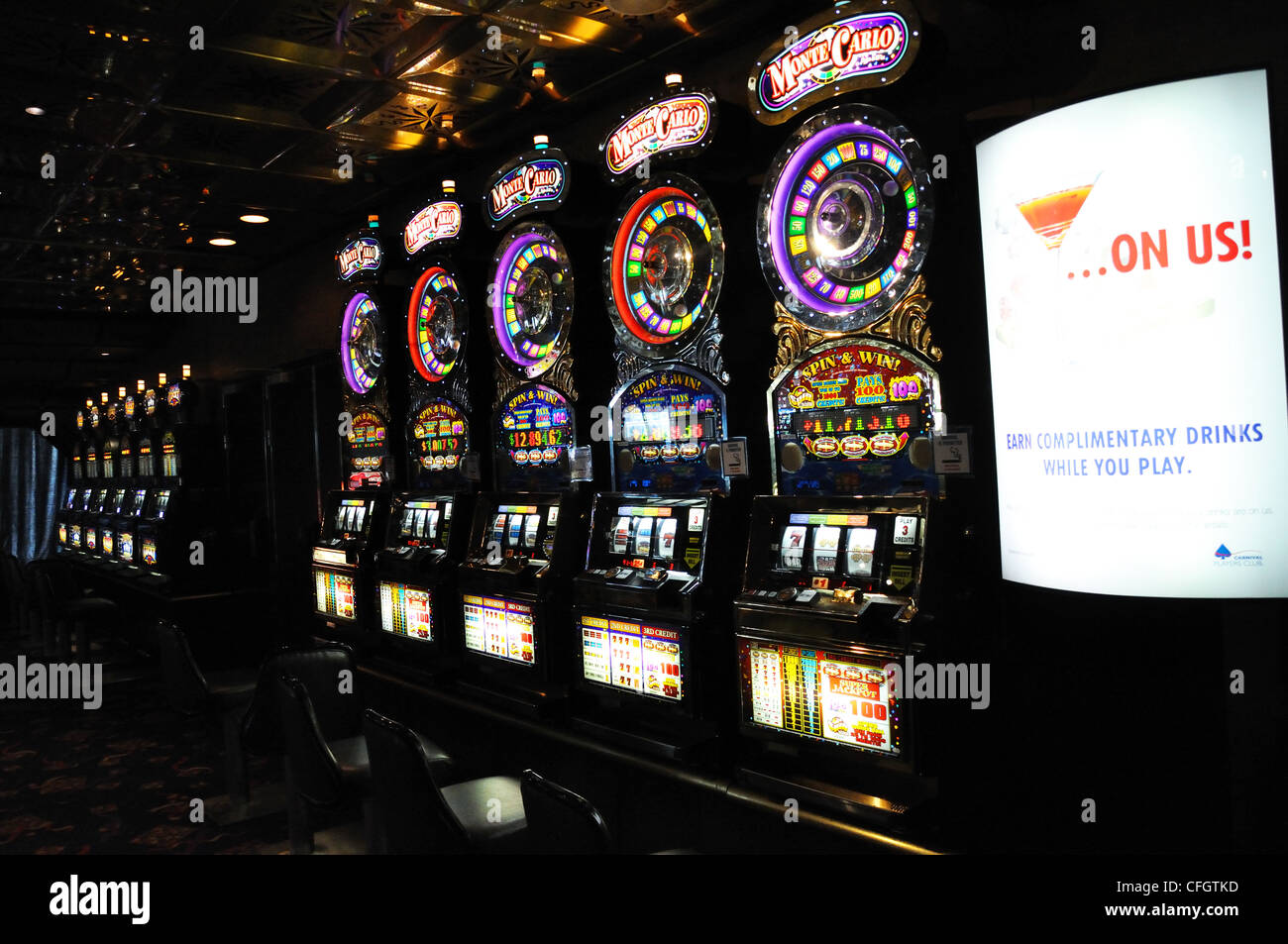 Cruise ship casino Stock Photo