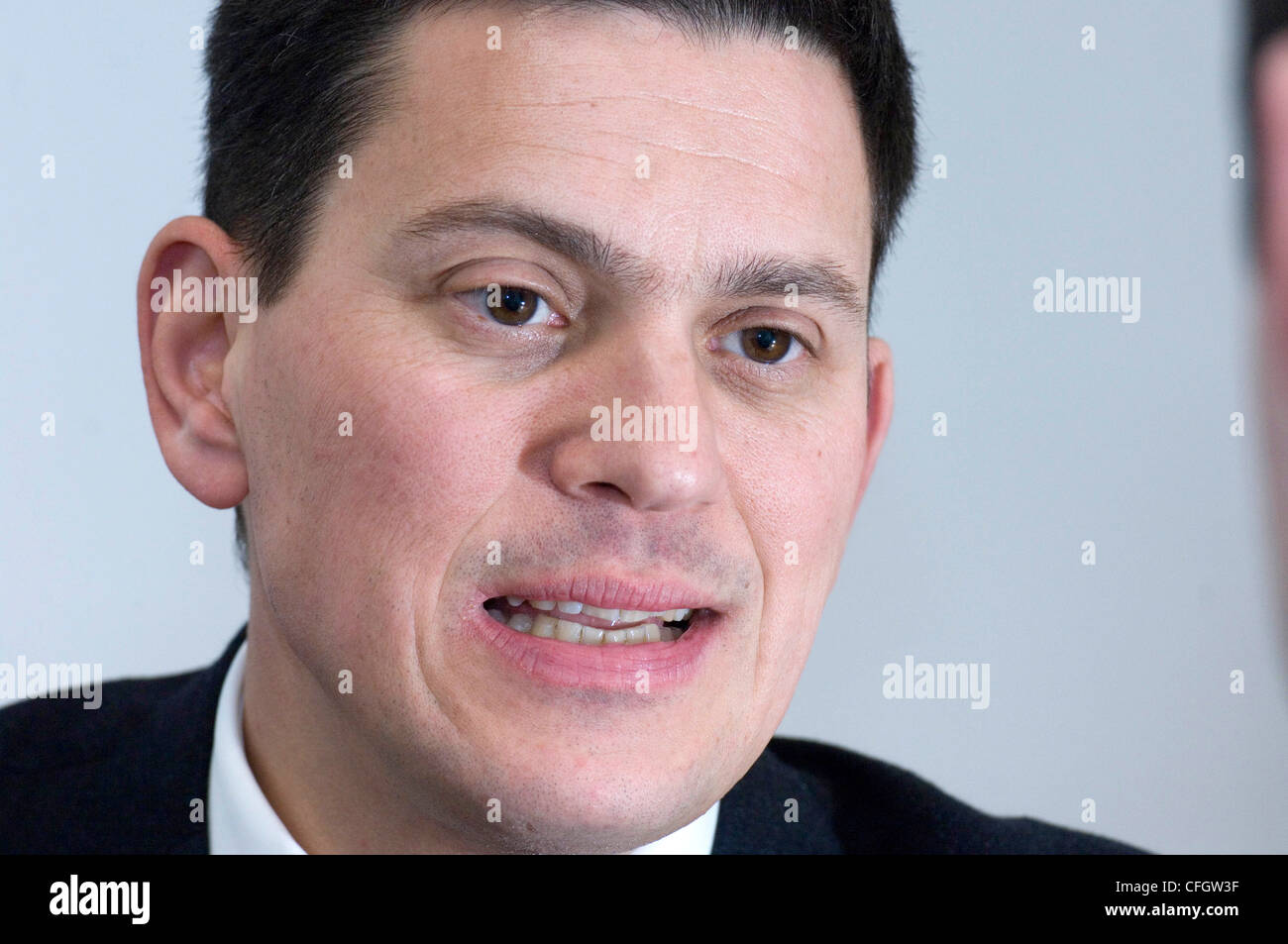 Portraits of the Labour politician David Miliband. Stock Photo