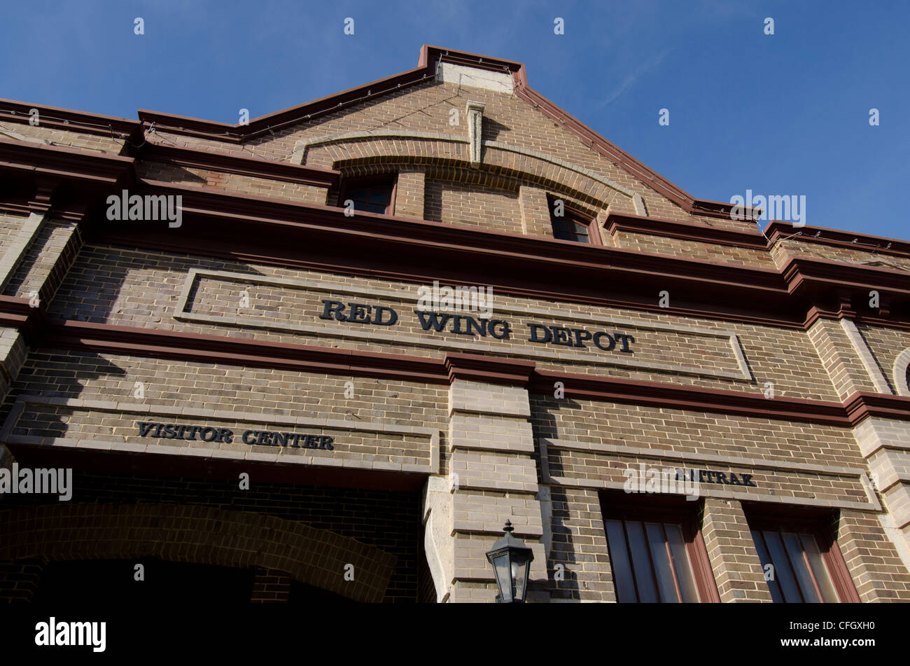 Red Wing Depot,  Red Wing, Minnesota Stock Photo