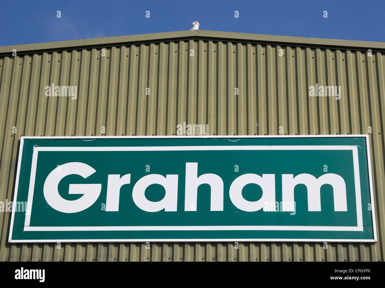 Graham Builders Merchant Showroom Sign Stock Photo