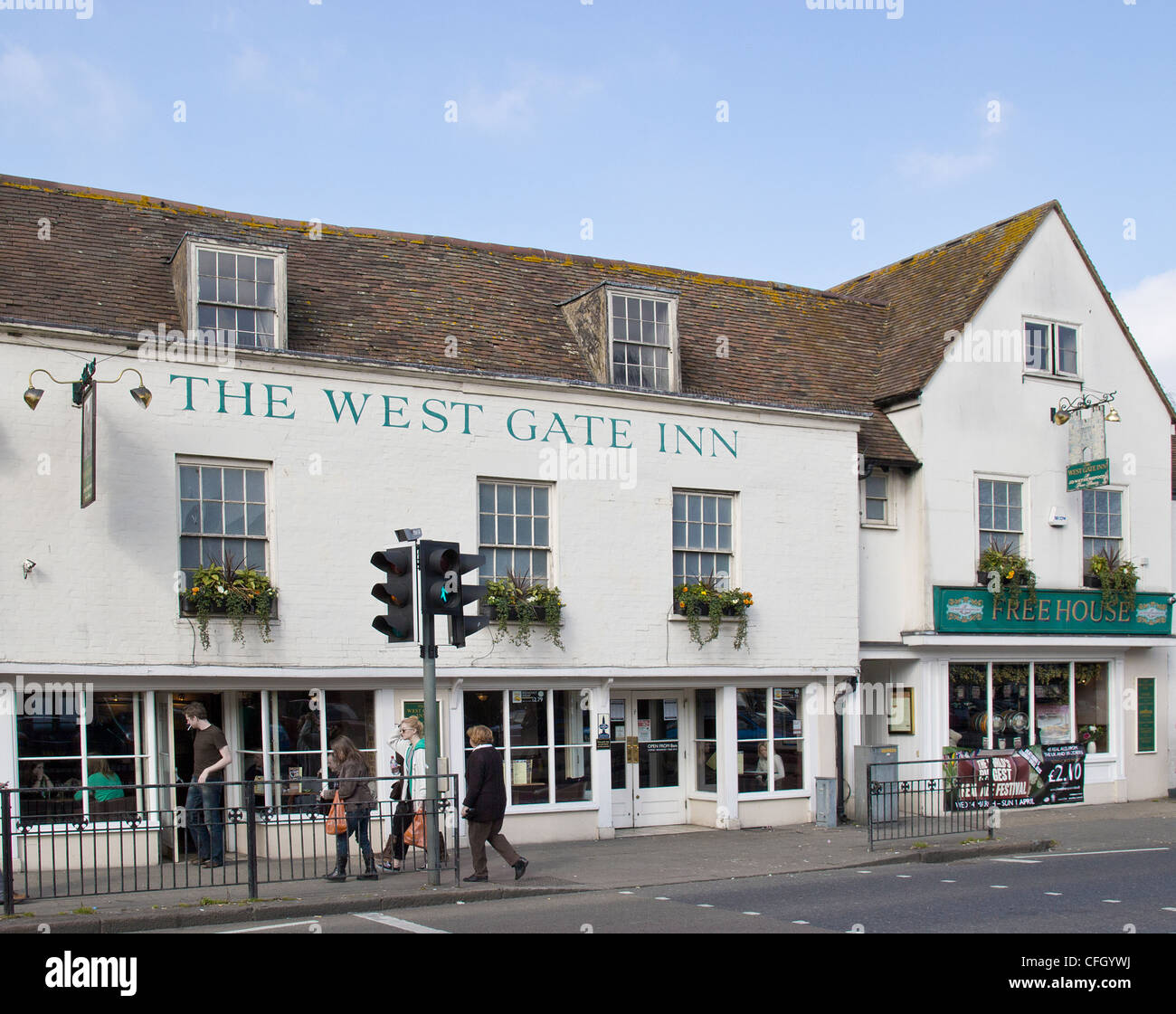 Wetherspoons Pub The West Gate Inn North Lane Canterbury Kent UK Stock Photo