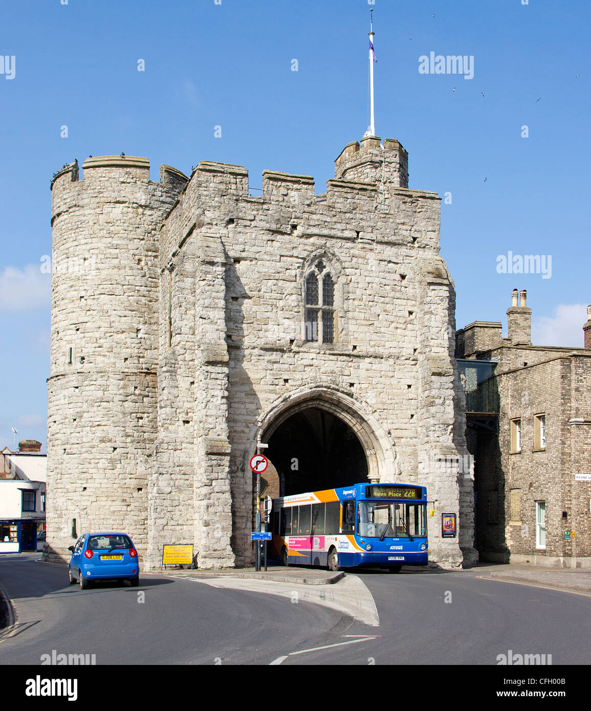 Canterbury Kent UK Westgate Towers Stock Photo