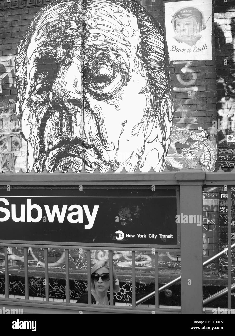 Wall art, Brooklyn, New York Stock Photo Alamy