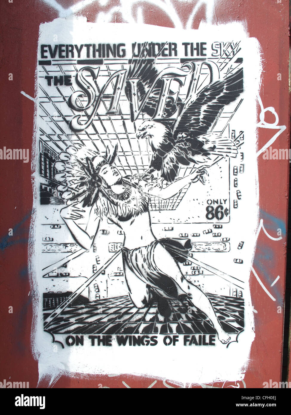 Wall art by artist collective Faile, Brooklyn, New York Stock Photo Alamy