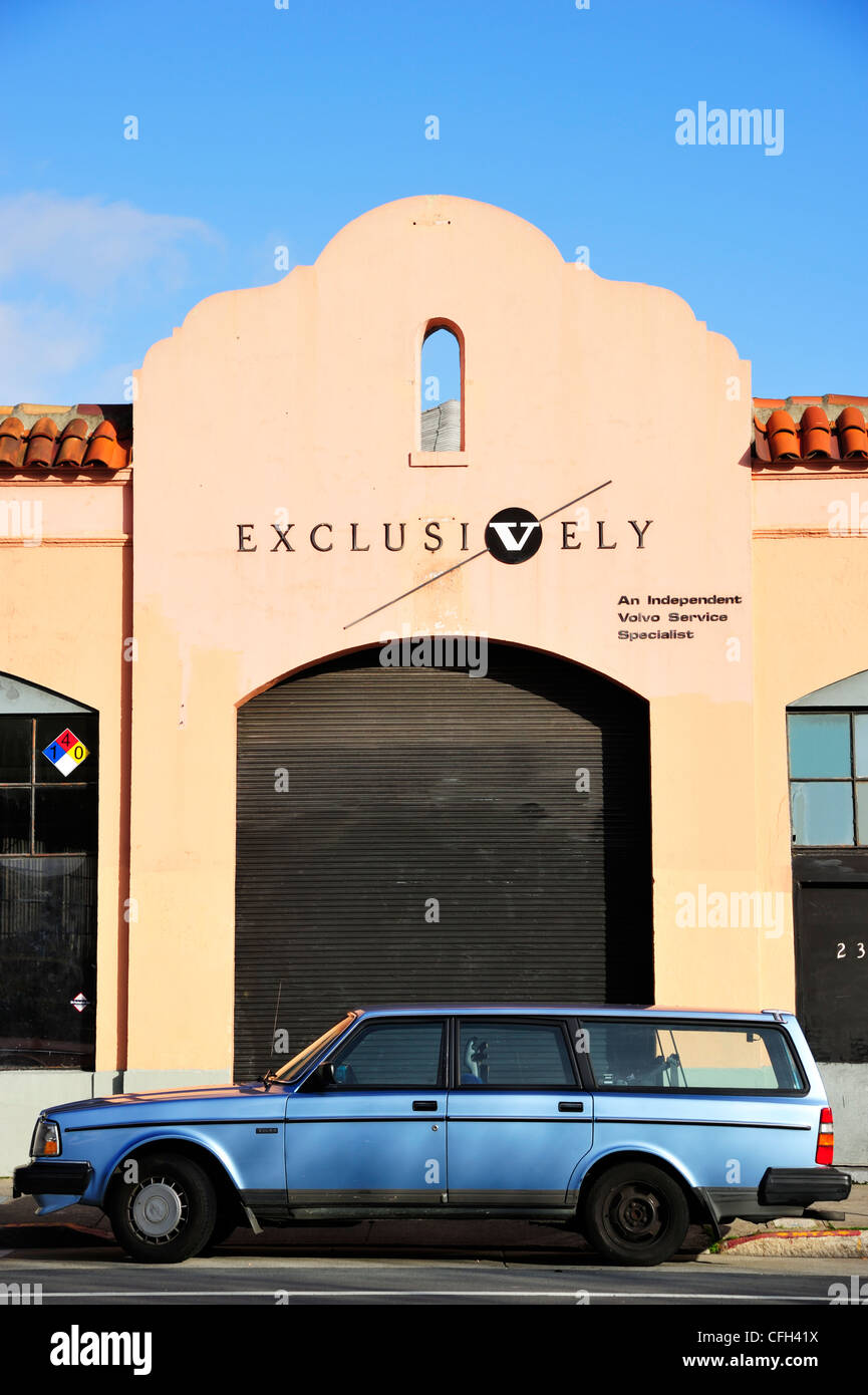 Exclusively Volvo Garage Mission San Francisco Ca Stock Photo