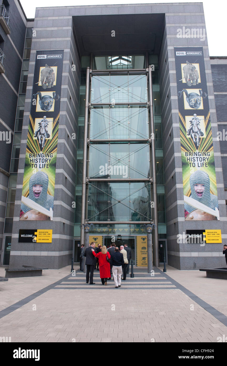 Royal Armouries, Leeds; entrance Stock Photo Alamy