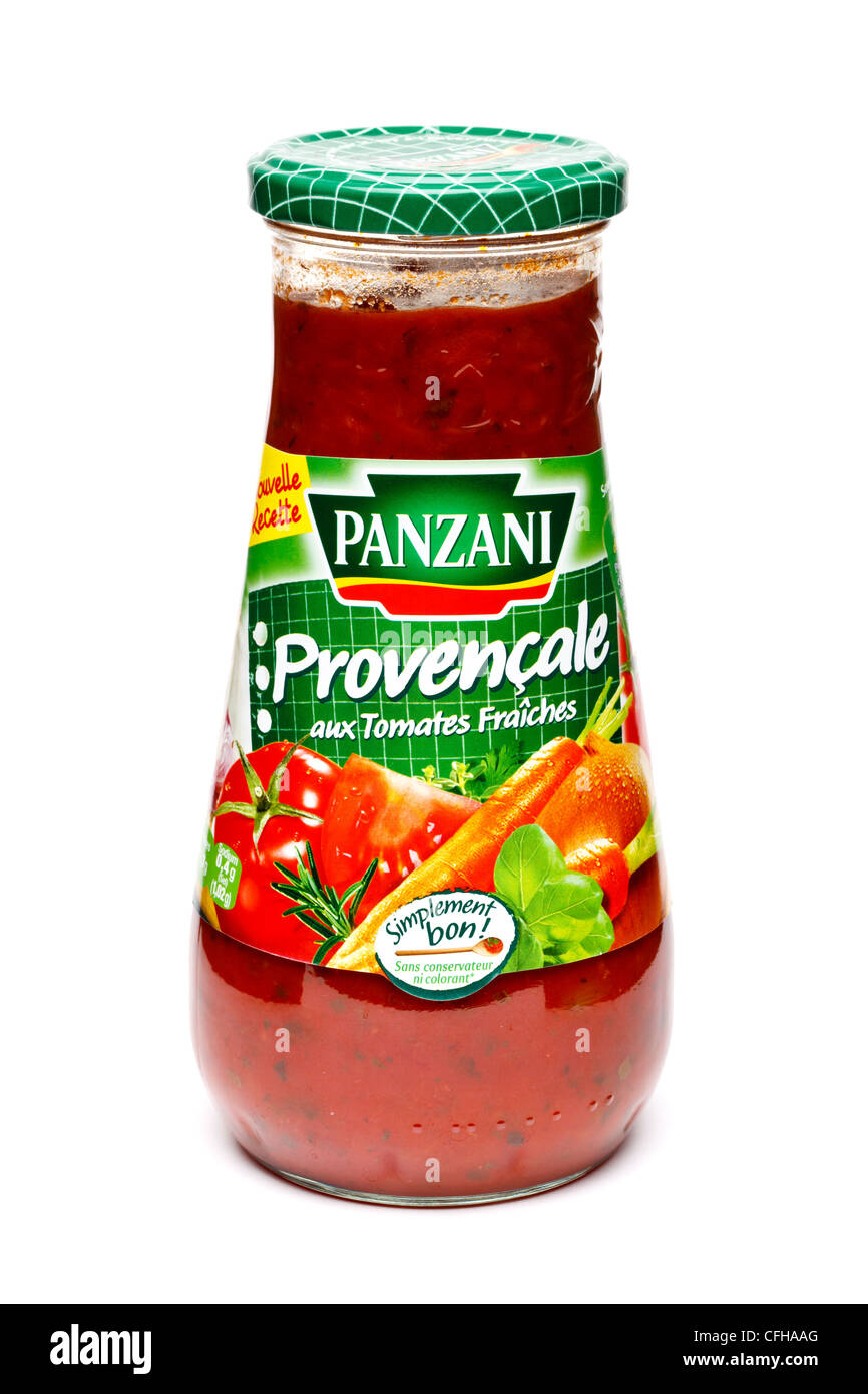 French bottle of pasta sauce Stock Photo Alamy