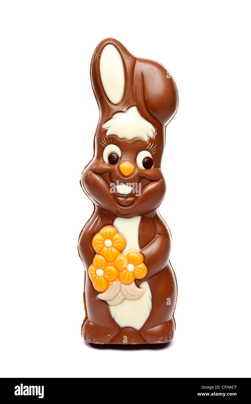 Chocolate Easter bunny Stock Photo
