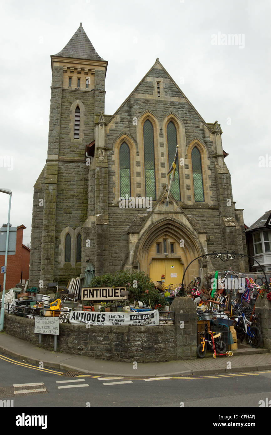 The former West Street Memorial Baptist Church in Builth Wells, now an antiques shop with lots The former West Street Memorial Baptist Church in Builth Wells, now an antiques shop with lots