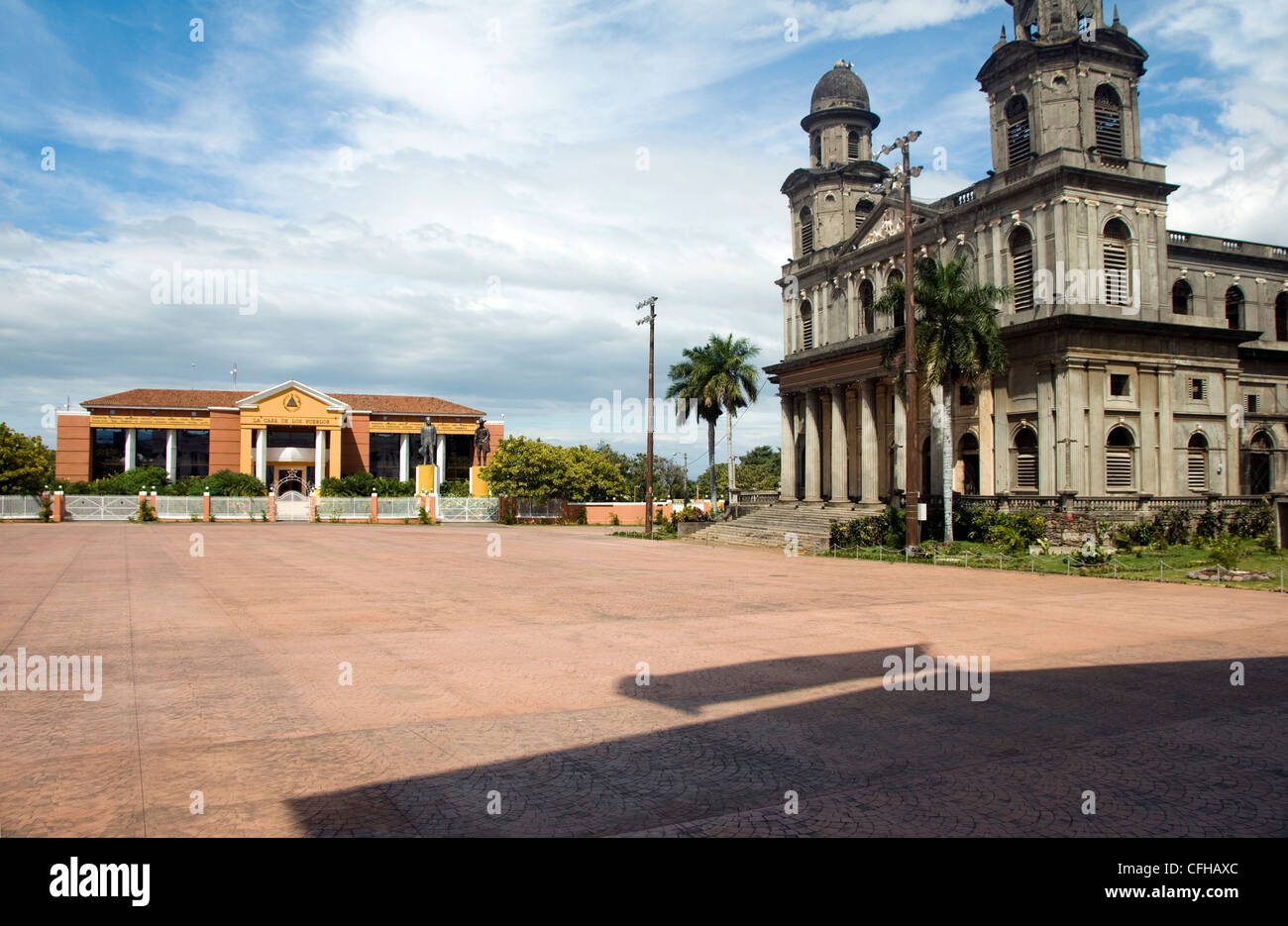 Plaza of the Revolution Cathedral of Santiago The Old Cathedral Plaza of the Republic House of the People Presidential Palace Ca Stock Photo