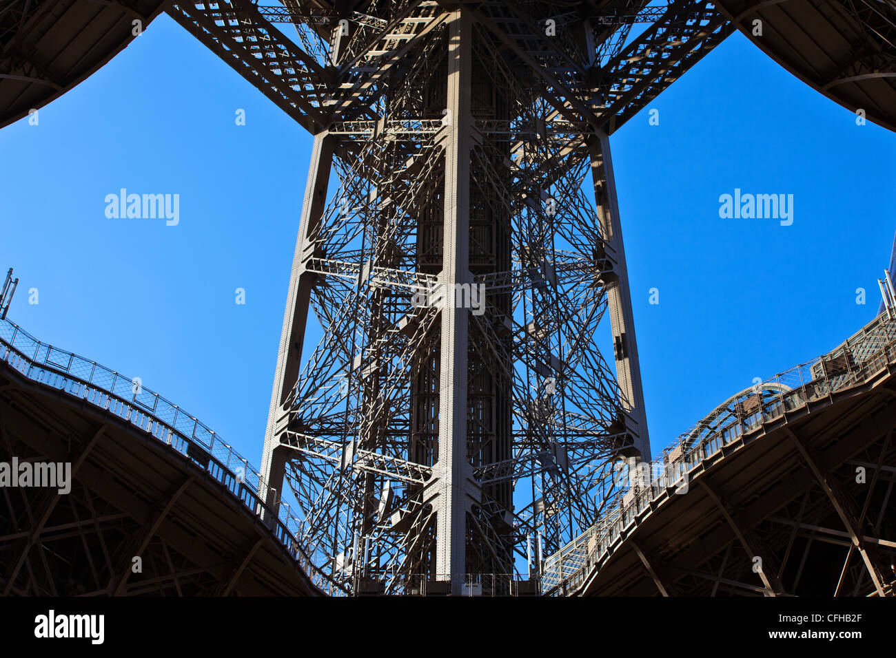 France, Paris, Eiffel Tower Stock Photo