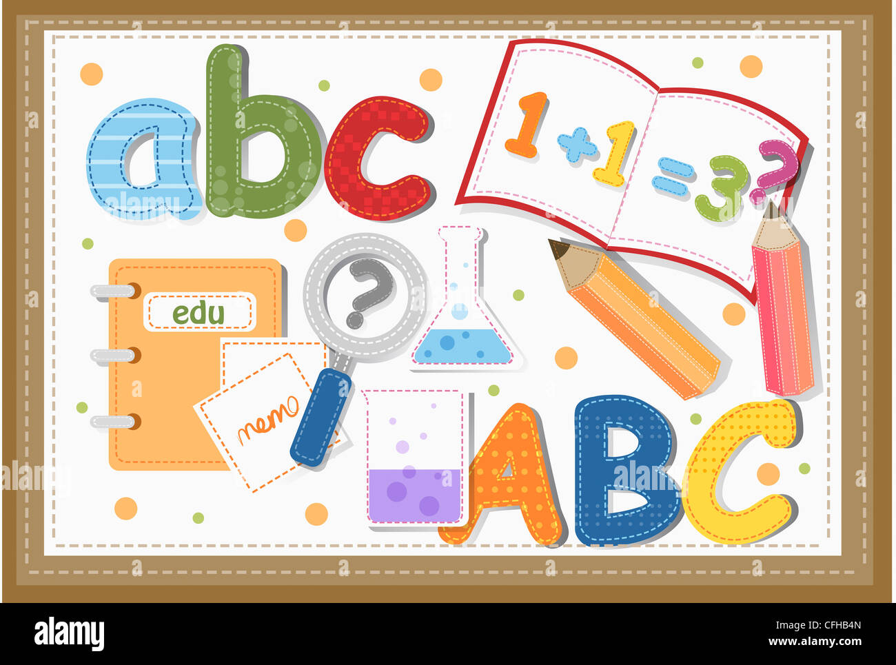 The Alphabet piece, book, pencil, science instrument for the education ...