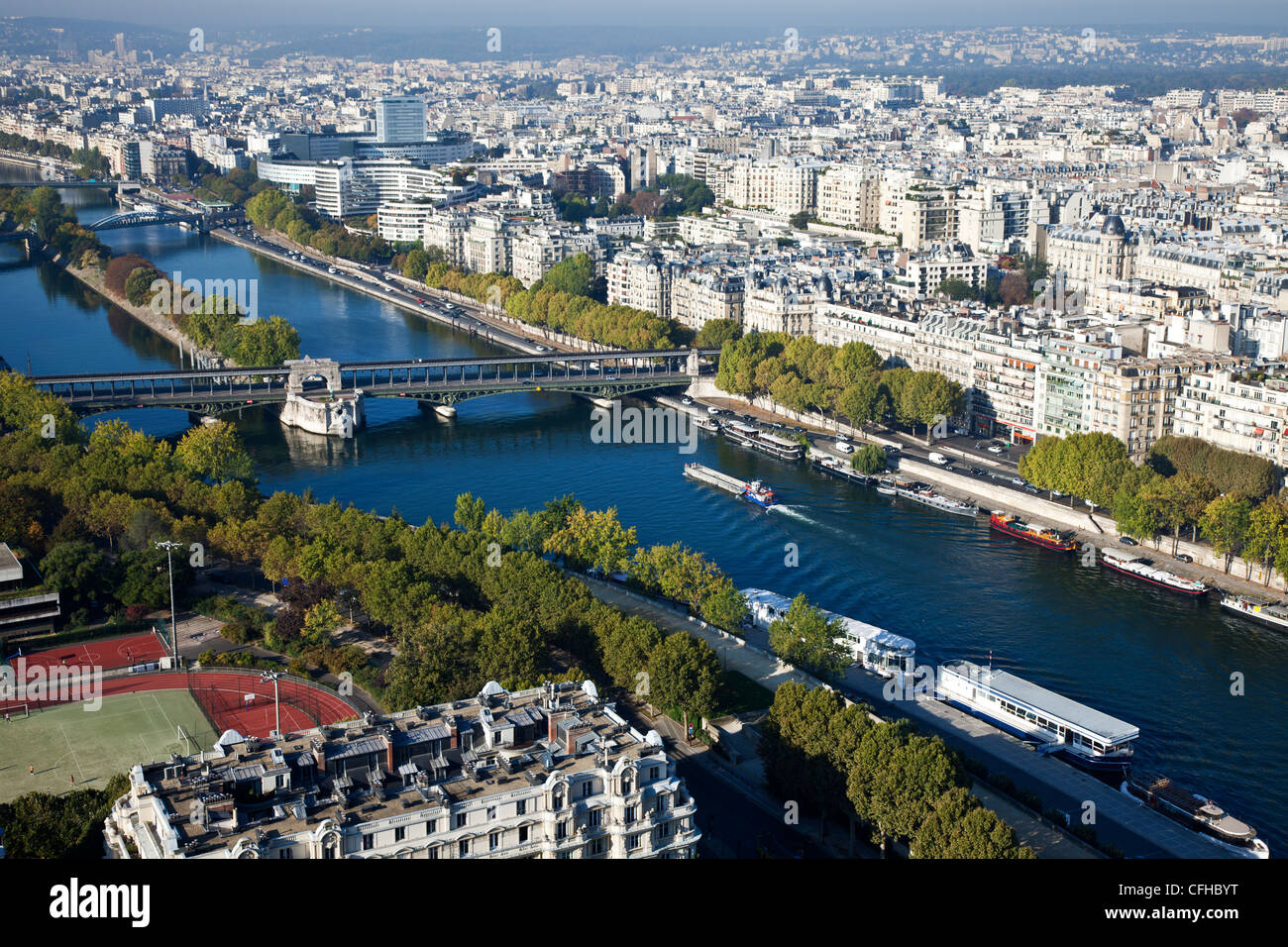 France, Paris,view from the Eiffel Tower Stock Photo