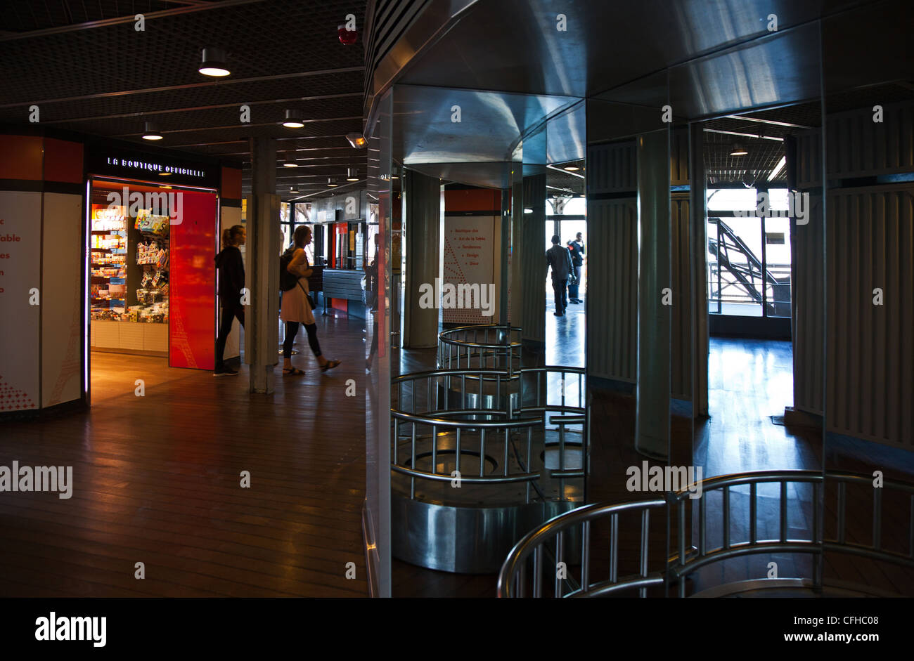 France, Paris, Eiffel Tower, the Pavillon shop in the interiors Stock Photo