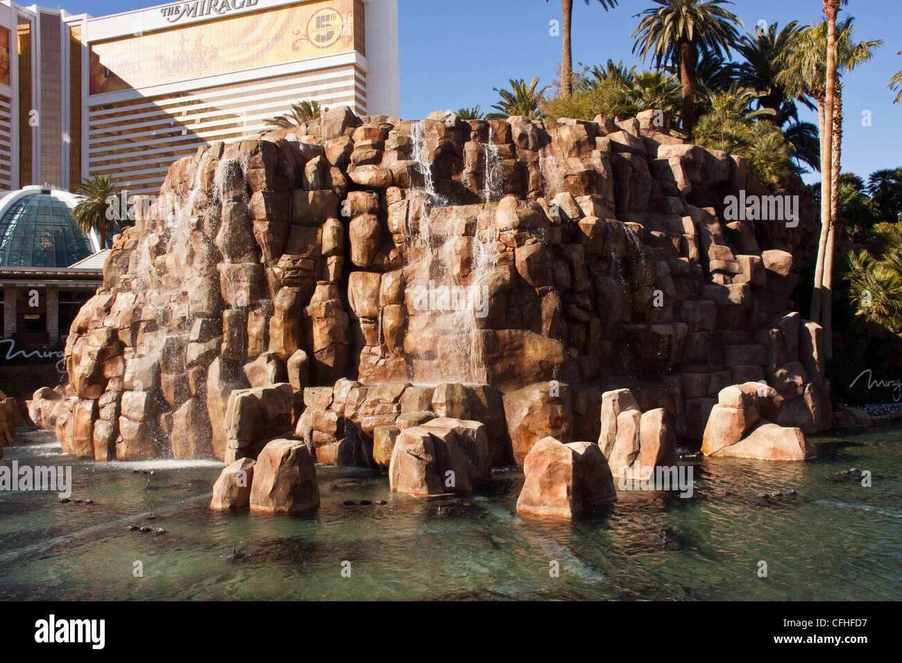 exterior view of the mirage hotel and casino,las vegas,nevada,usa Stock Photo