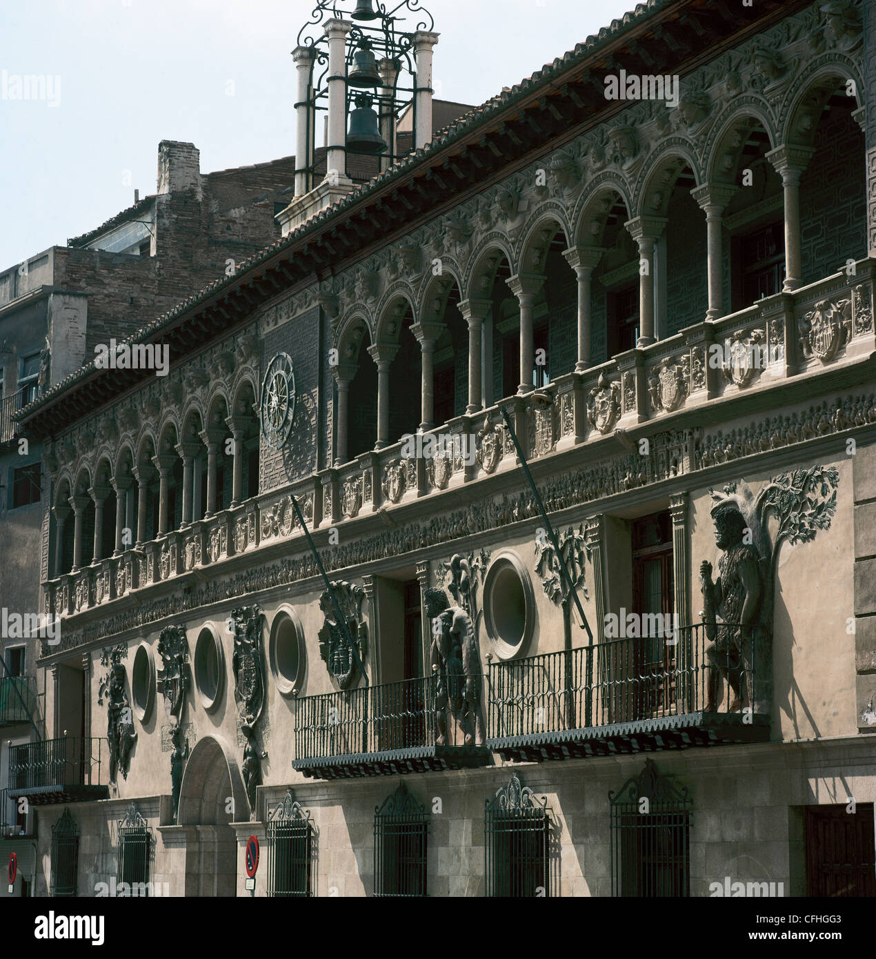 Spain. Aragon. Tarazona. City Hall. 16th century. Facade Stock Photo