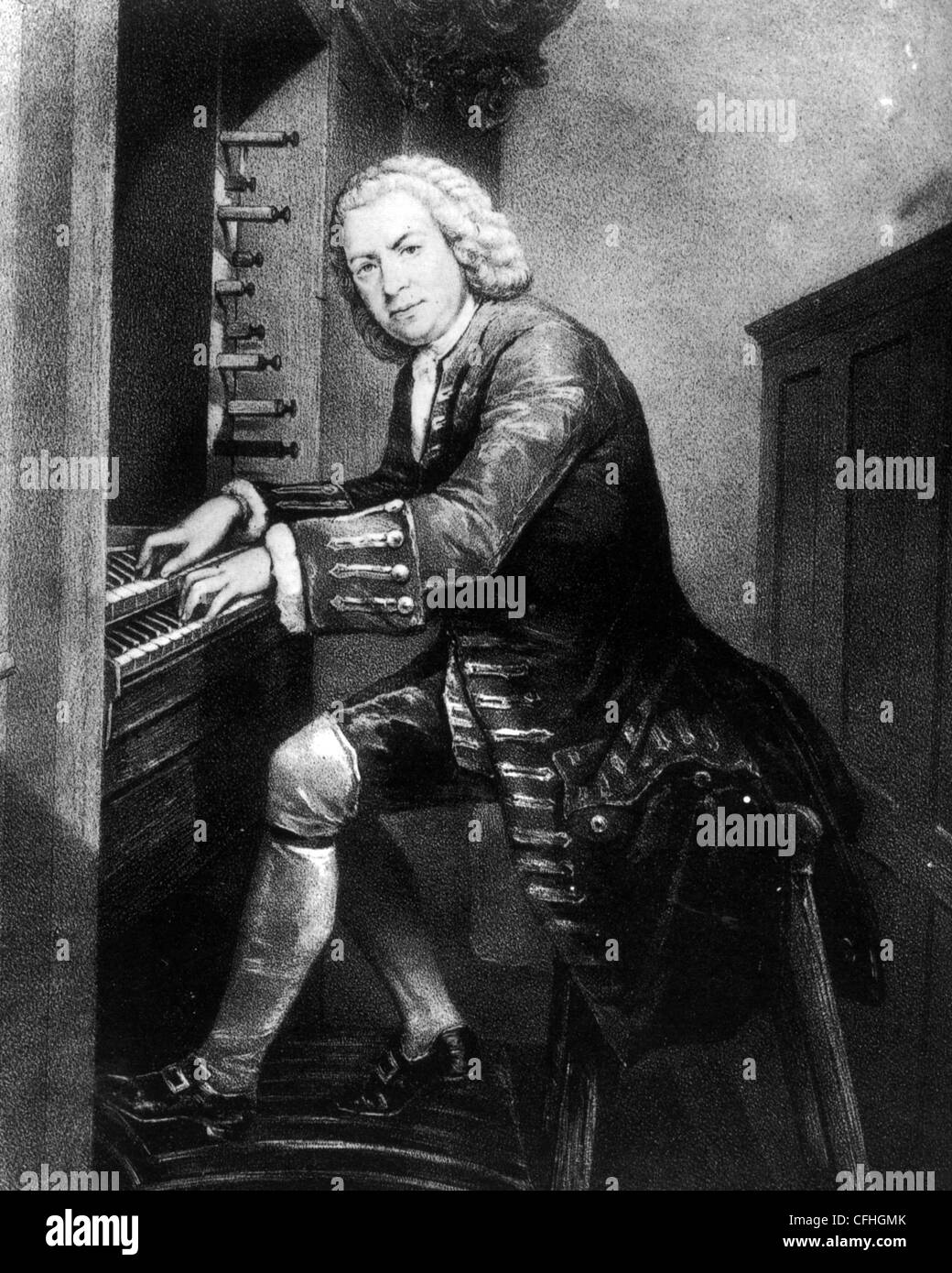 JOHANN SEBASTIAN BACH (1685-1750) German composer Stock Photo