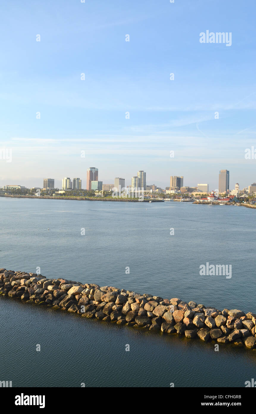 The city of Long Beach in California. Stock Photo