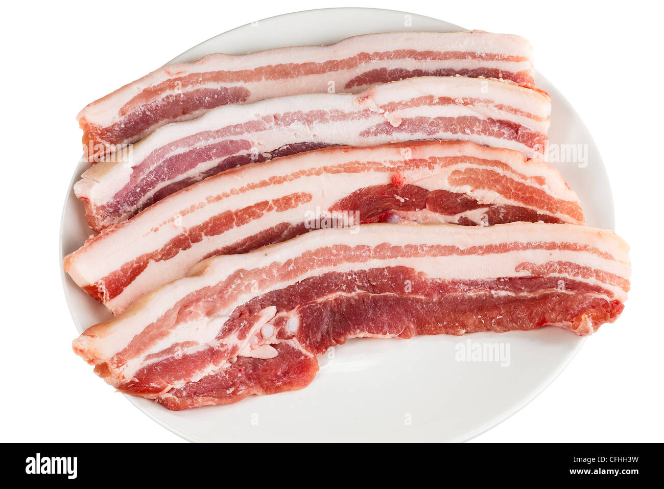 prime rib on a white plate Stock Photo