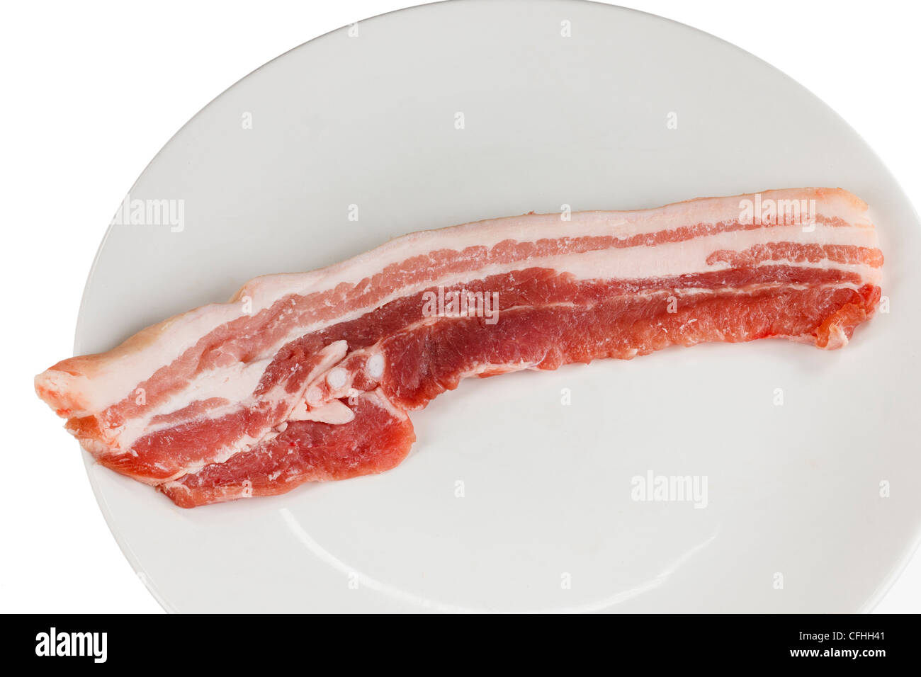 prime rib on a white plate Stock Photo