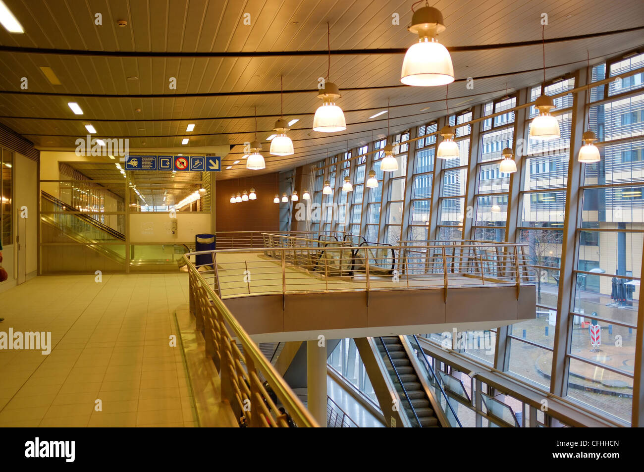 concourse at Brussels Eurostar international rail terminus. Stock Photo