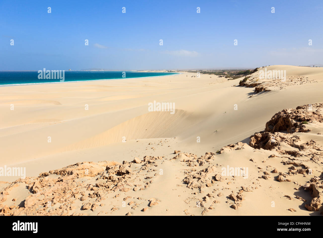 volcanic-rocks-and-sand-dunes-on-beautiful-white-sandy-beach-of-praia