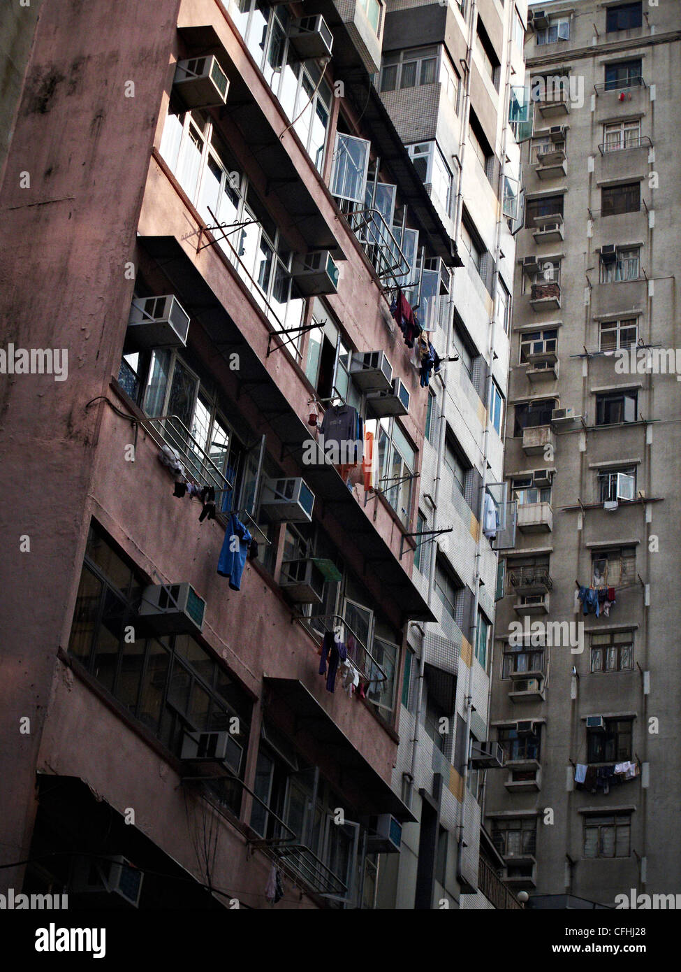 Hong Kong apartment blocks Stock Photo Alamy
