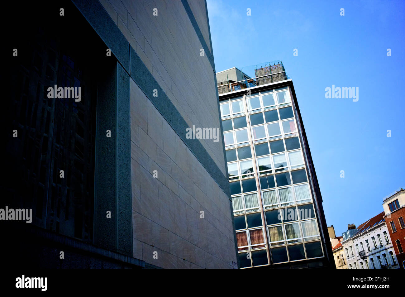 Buildings in Brussels, Belgium Stock Photo