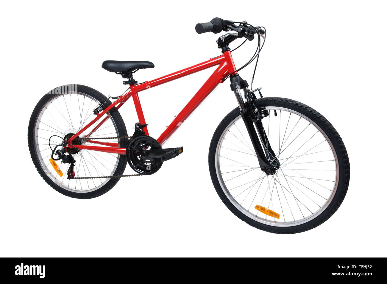 Red bicycle hi-res stock photography 