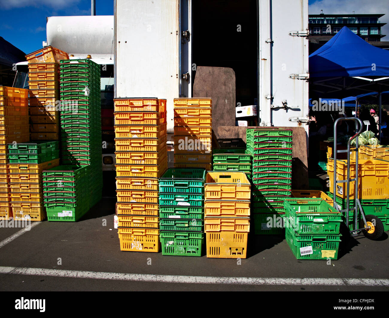 Fruit and vegetable market in Wellington New Zealand Stock Photo Alamy