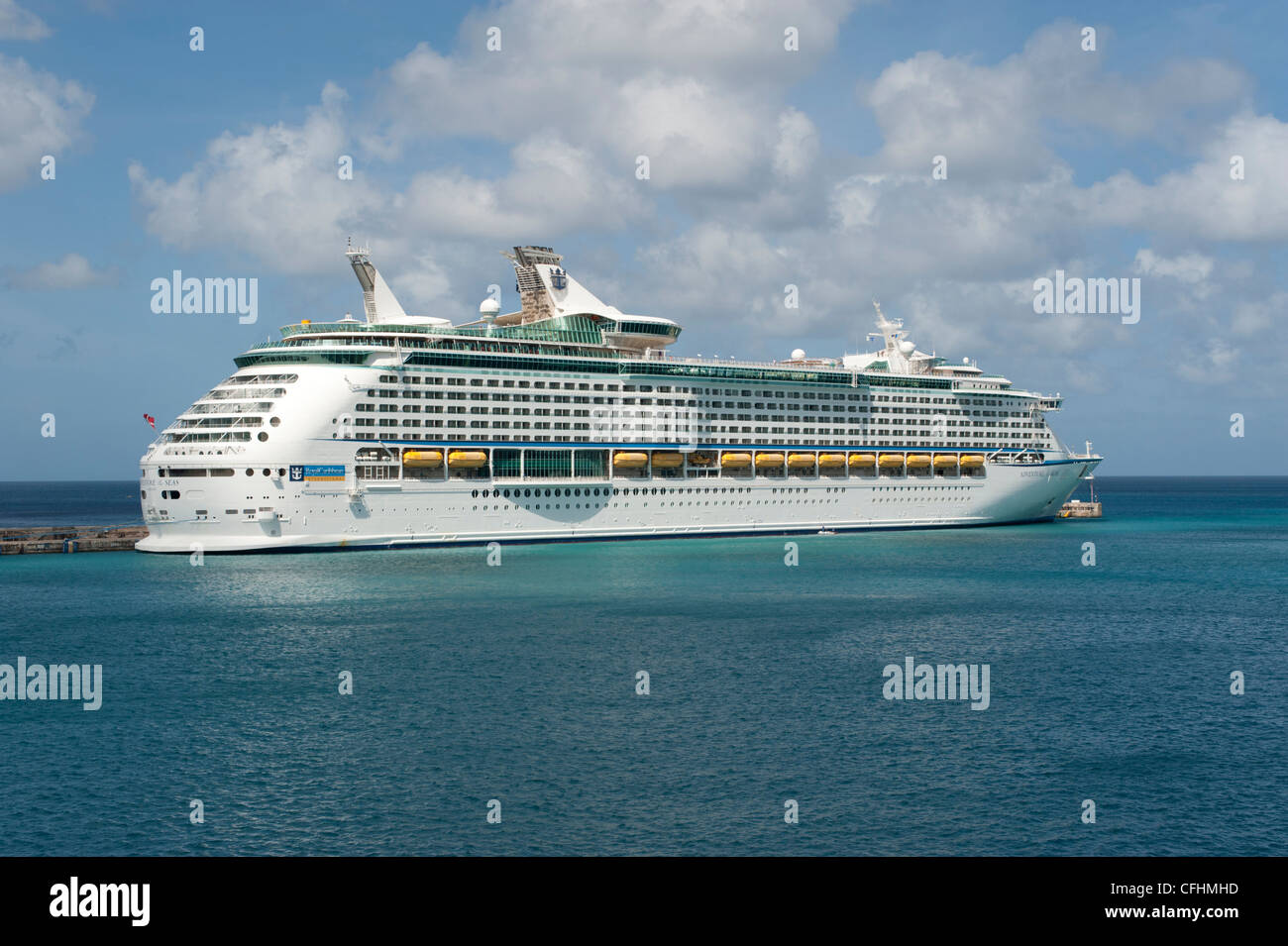 A cruise ship in the cruise terminal, Bridgetown, Barbados, The Caribbean Stock Photo Alamy