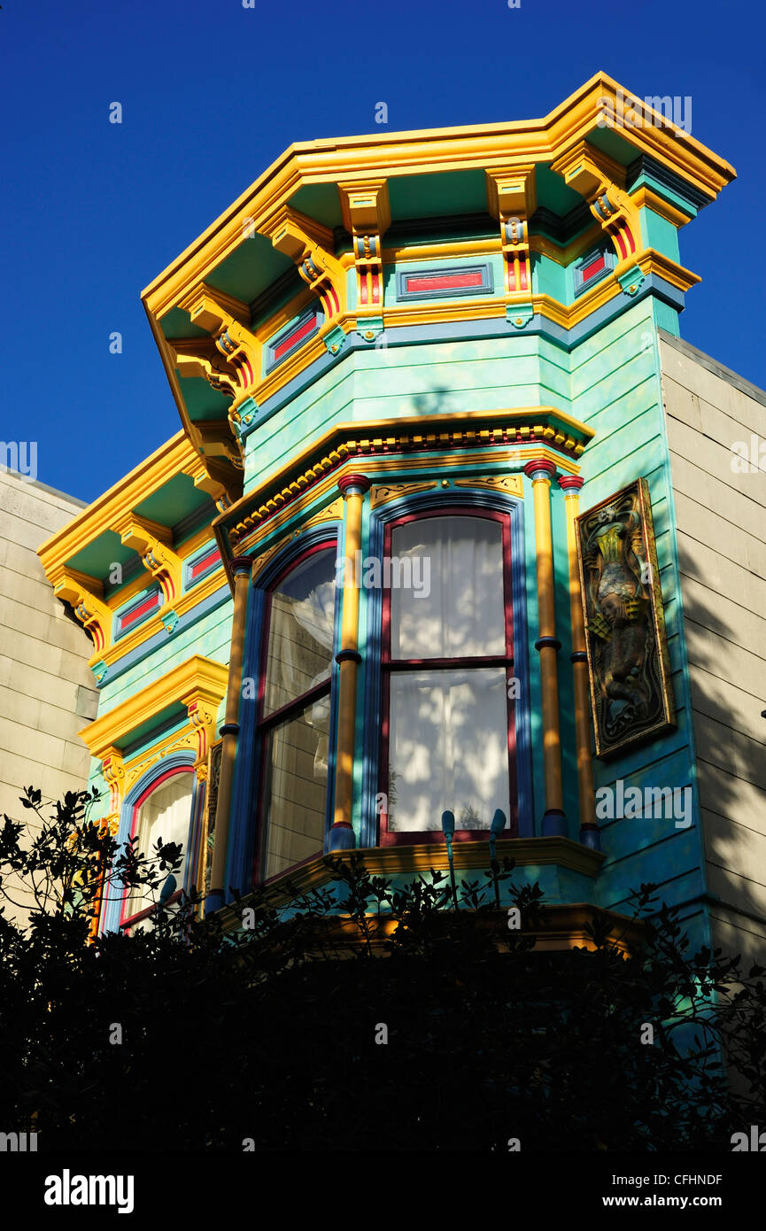 A Victorian style building in the Mission District, San Francisco CA Stock Photo