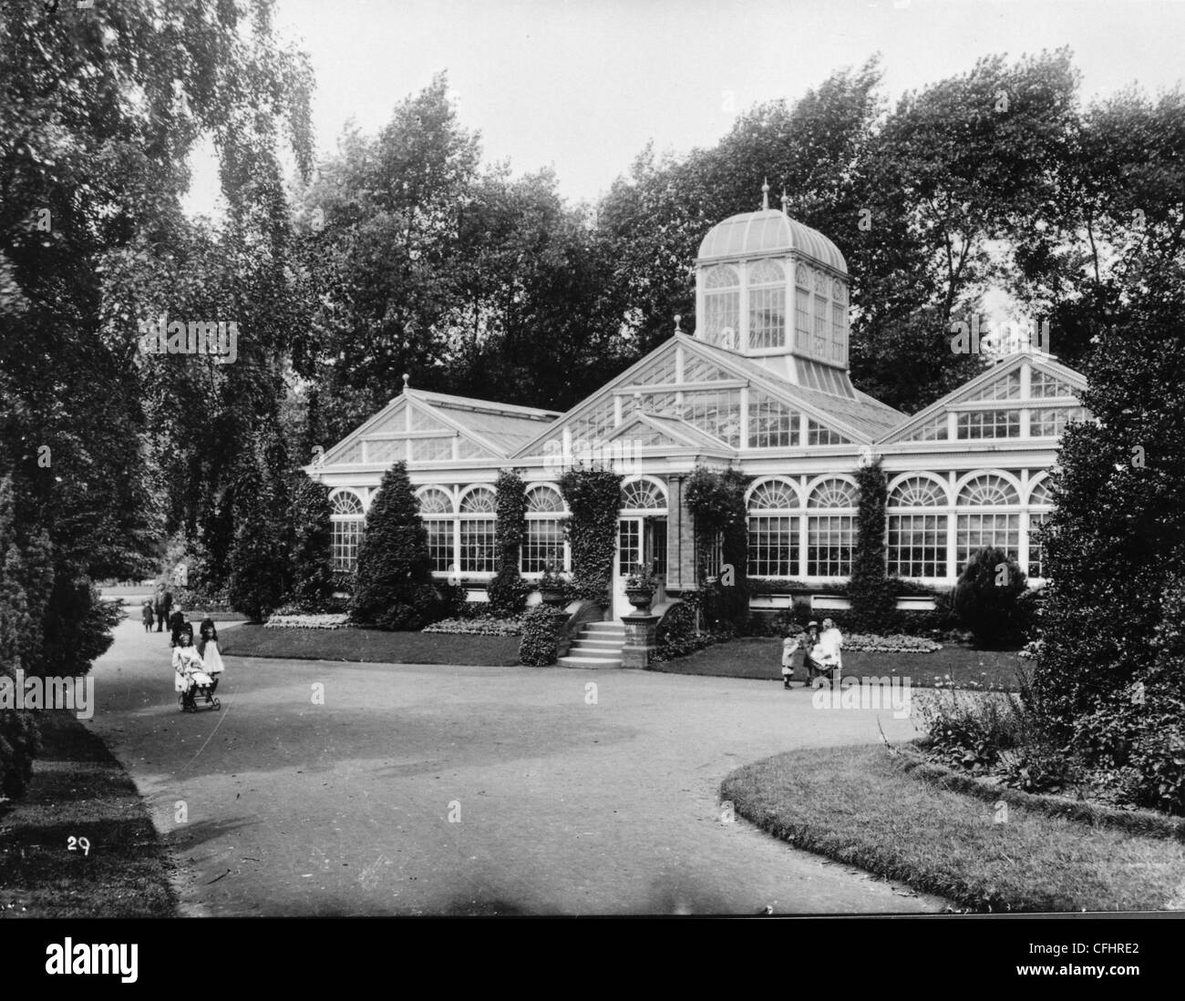 The Conservatory, West Park, Wolverhampton, 1900s Stock Photo - Alamy